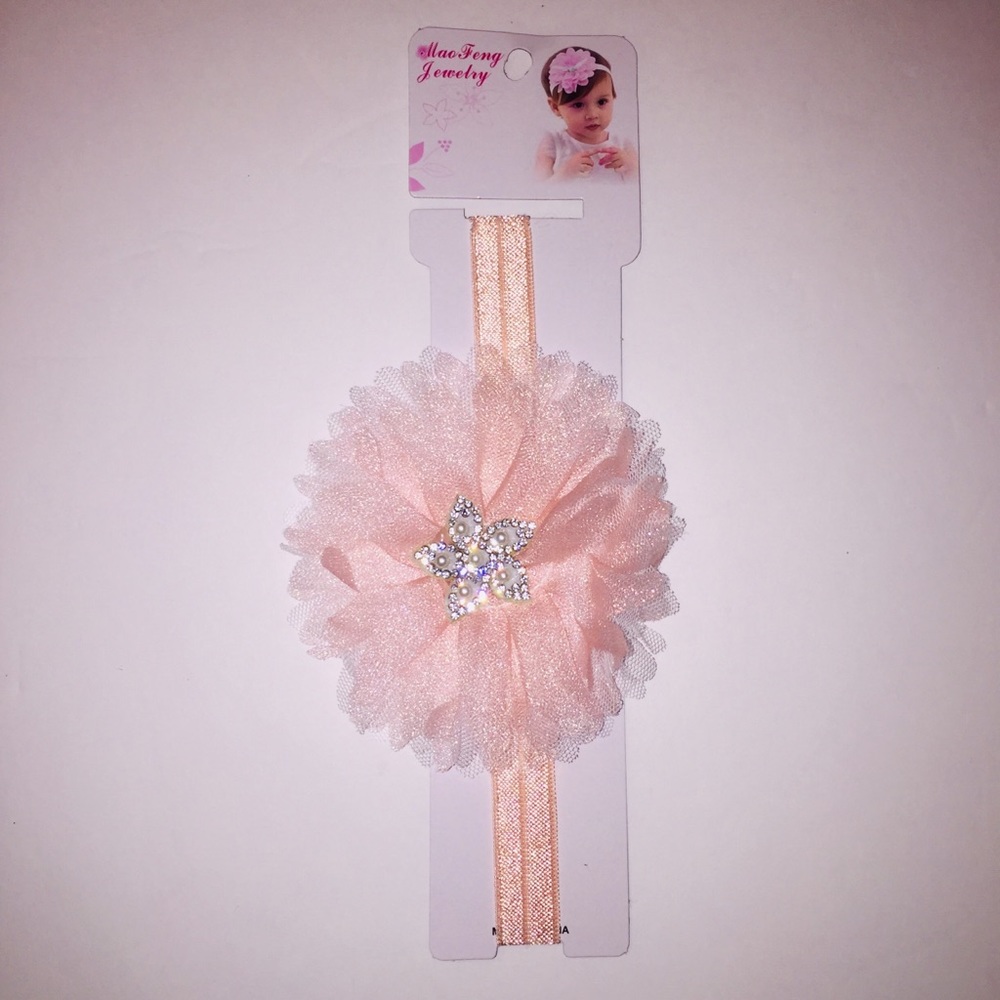 Set of 2 Baby girls flower headbands